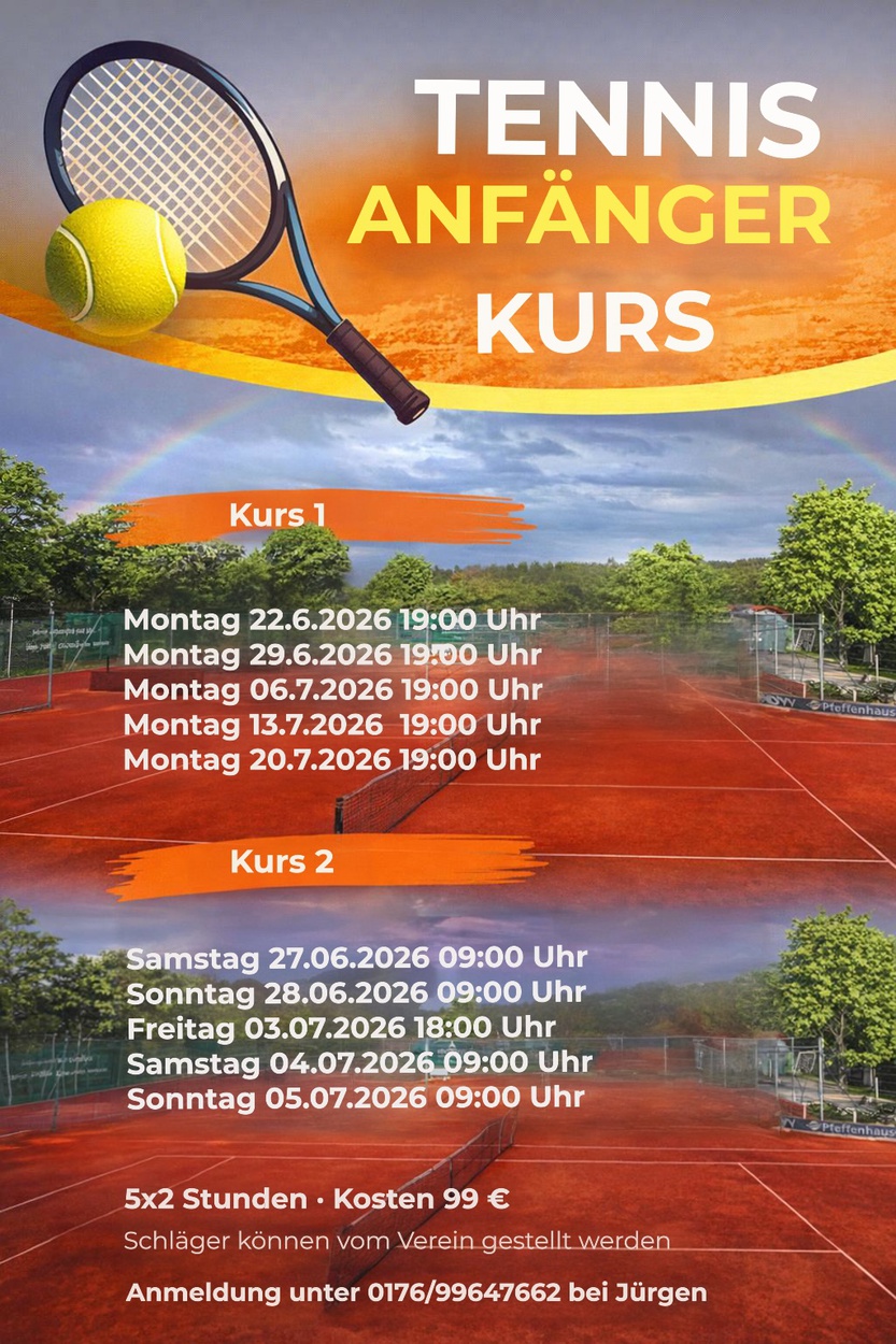 Tennis Anfänger Kurse